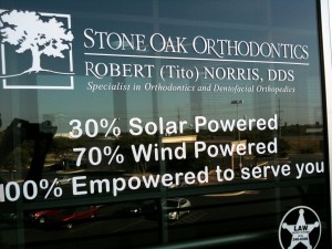 Solar Powered at Stone Oak Orthodontics in San Antonio TX